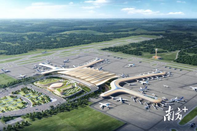 广州新机场效果图。资料图片